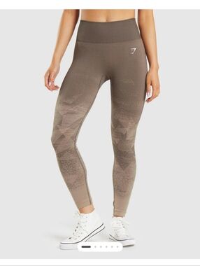 Gymshark Adapt Ombre Brown Leggings